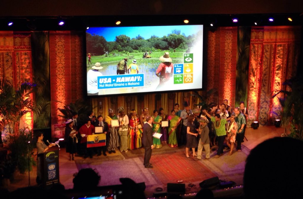 HIGreenGrowth's tweet photo. Hā'ena and Mo'omomi were recognized along with 20 local and indigenous communities across globe as 2019 #EquatorPrize winners for their work on #NatureBasedSolutions to increase #resilience and fight #ClimateChange @kuahawaii  @TNCHawaii @CiHawaii #UNGA74 https://t.co/h6Dt66Lm0L