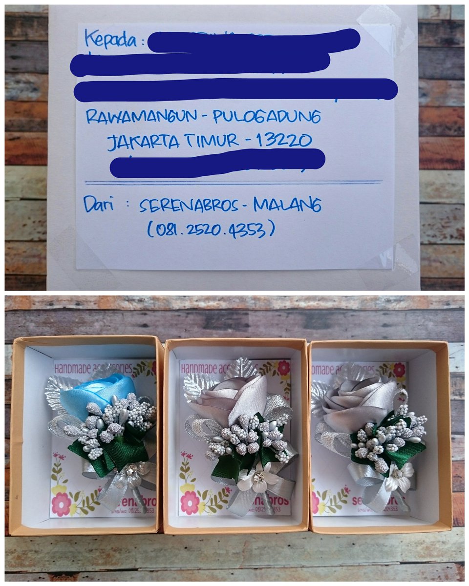 Jakarta, terimakasih!
Koleksi lainnya di instagram.com/serenabros

#brosbunga #korsasebunga #korsasepria #korsasepengantin #jualcorsage #boutonniere #handmadeflower #handmadebrooch #souvenir #Malang