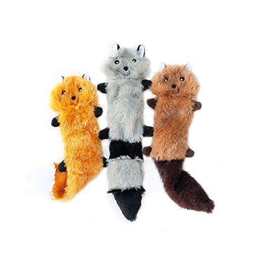 LoveToyDogs's tweet image. ZippyPaws – Skinny Peltz No Stuffing Squeaky Plush Dog Toy, Fox, Raccoon, and Squirrel – Small dlvr.it/RF3MbH #DogBlogs #dog