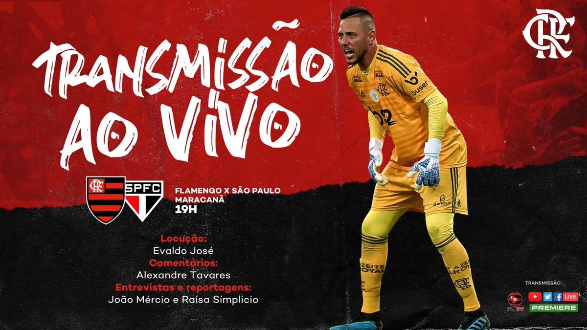 FLAMENGO X SÃO PAULO TRANSMISSÃO AO VIVO DIRETO DO MARCANÃ