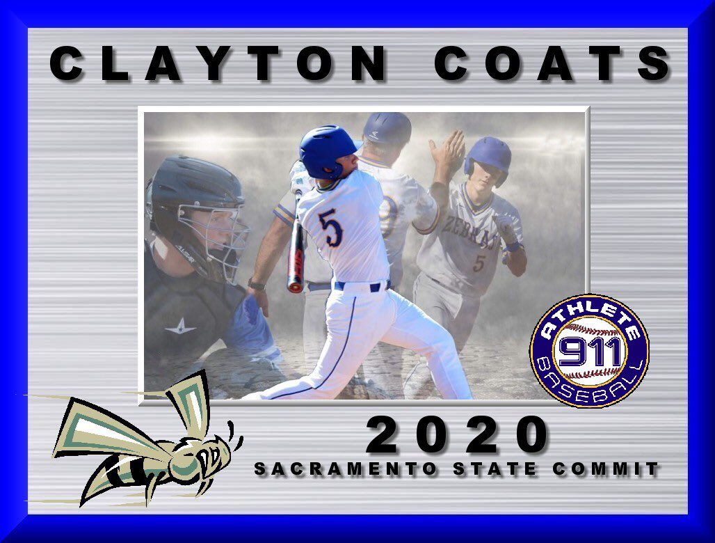 Excited and blessed to say I have committed to Sacramento State to further my academic and baseball career! Thanks to everyone who has believed in me and supported me along the way!! #Stingersup