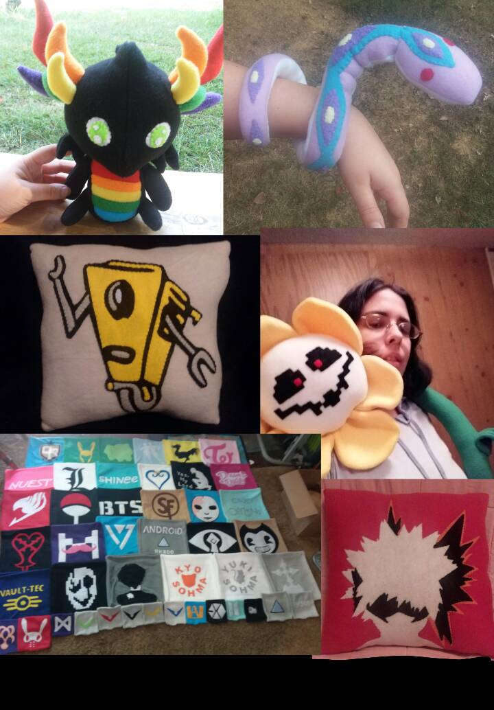 @CharredStitcher @NoxxPlush Hello! I am Faelel and I make handstiched fandom pillows as well as plushies! #MyArtIsArt