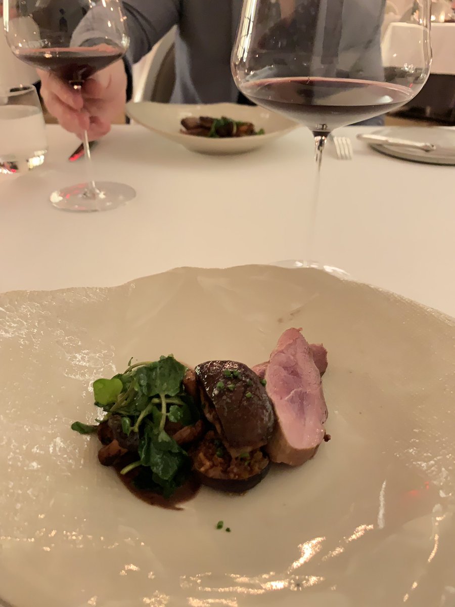 doctornikkid's tweet photo. Celebrating a year of marriage with my non-physician husband! Oh the things he has to deal with! #MichelinStar #Foodie #LetterFromTheChef #WinePairings #7courses https://t.co/dtWMojh75H