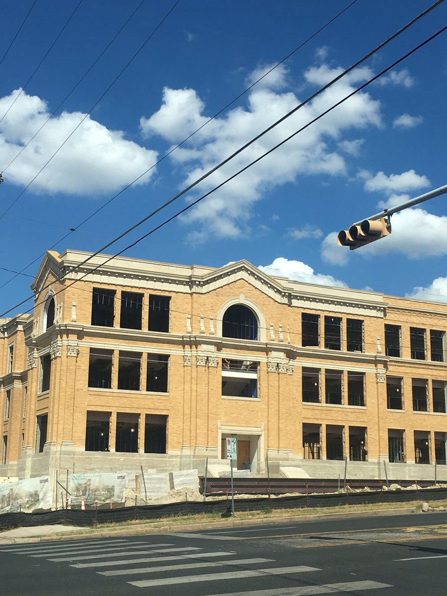 A perfect example of how historic buildings can be “modernized” and still preserved, and it’s just across the street from our own gem of a school @Peasebobcats. #austincc #riograndecampus