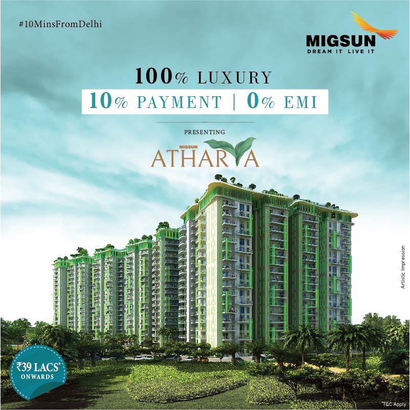 Migsun launches a paradise of luxury living at the heart of the promising location- Raj Nagar Extn. Book at just 10% and pay 0 EMIs till your home is built!
#Migsun #MigsunAtharva #Atharva #DreamItLiveIt #RajNagarExtn #10MinsFromDelhi