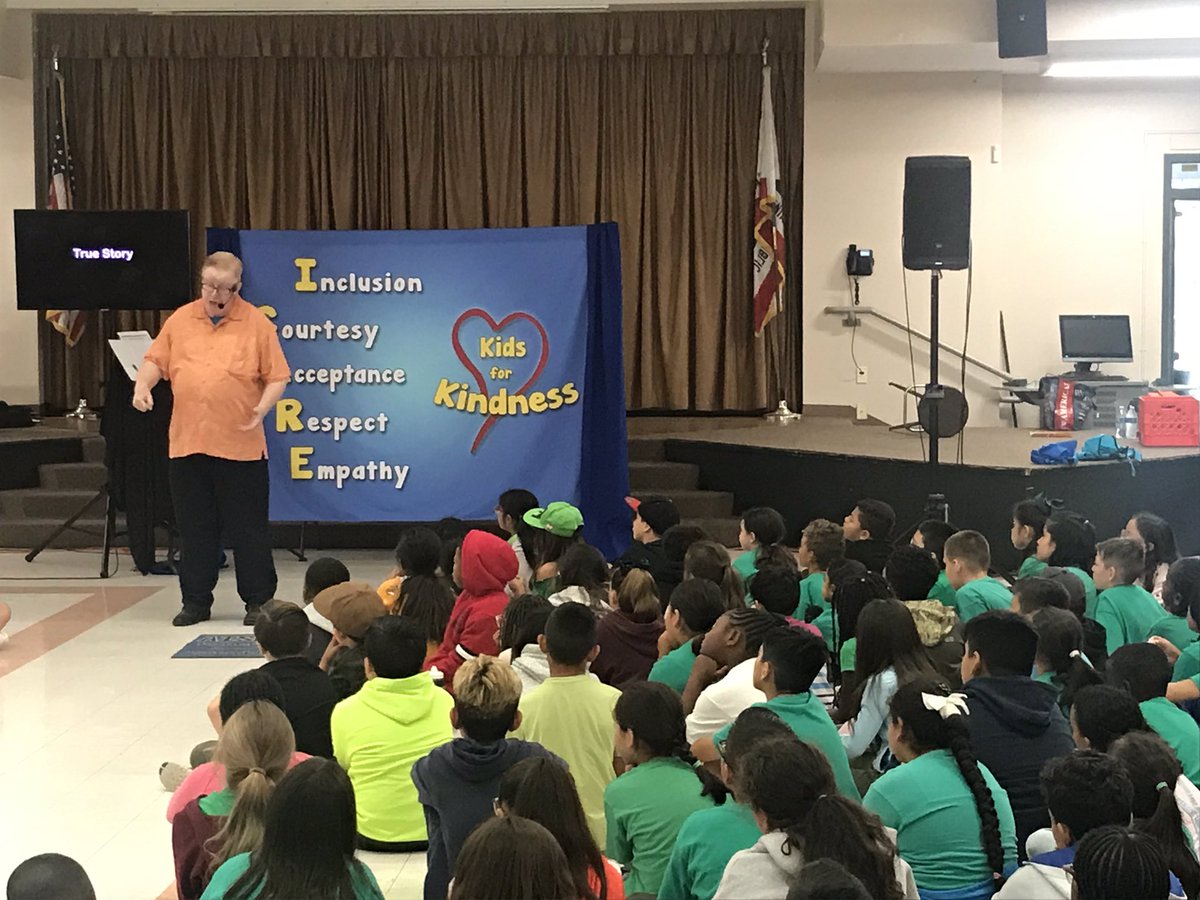 Kids for Kindness assembly today was a great way to wrap up our focus on the “Kindness” learning trait. Next trait: Self-control.