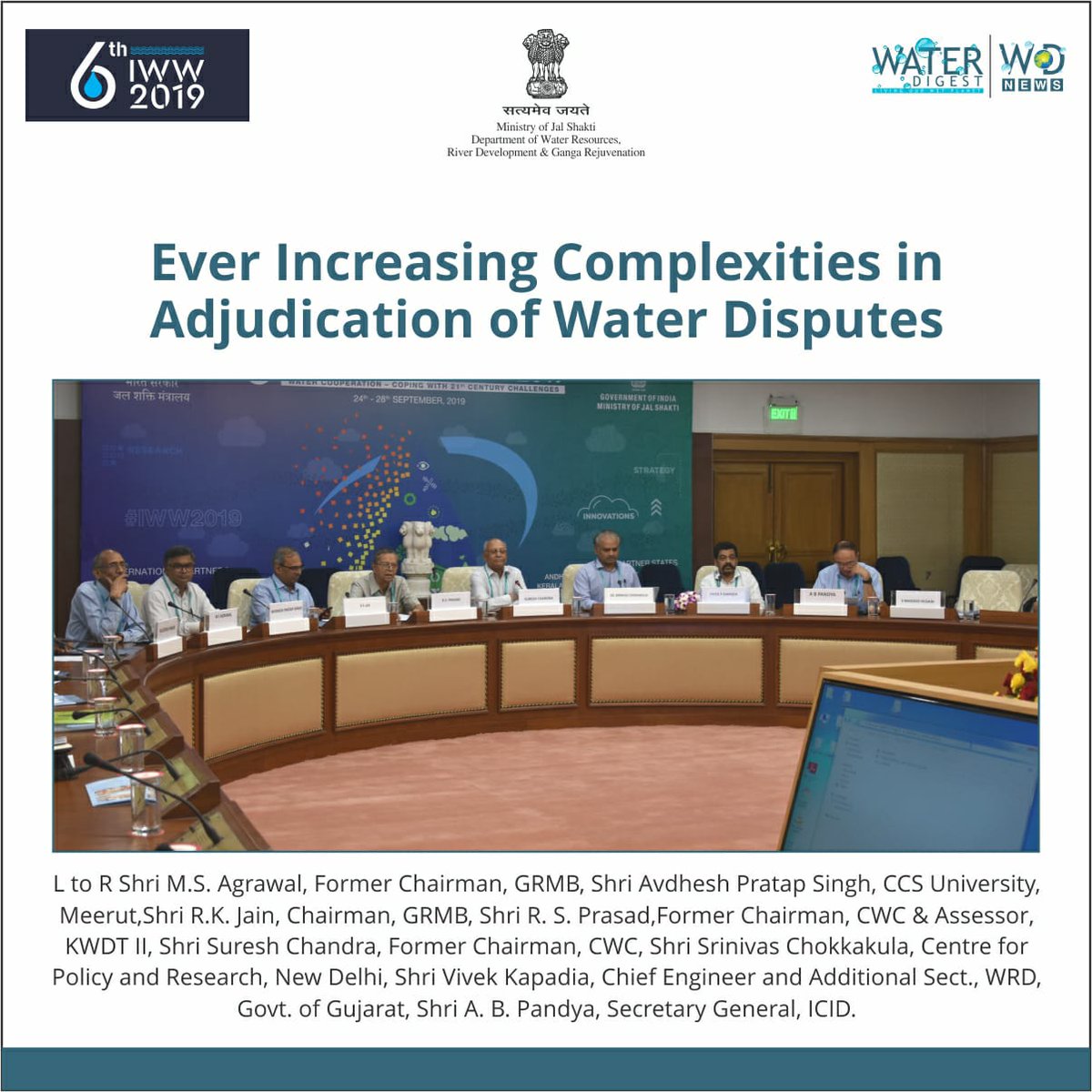 DoWRRDGR_MoJS's tweet photo. Deliberations in different sessions in India water week on 27 SEP. #IndiaWaterWeek #IWW #IWW2019 #IndiaWaterWeek2019 https://t.co/v7pgRuI8uA