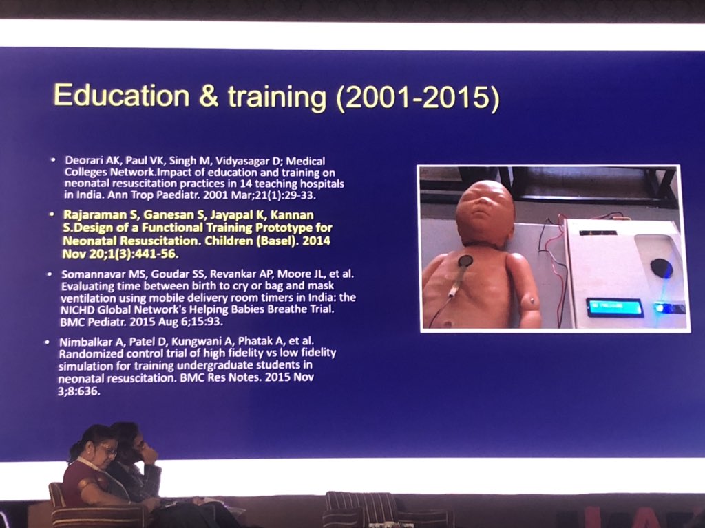 ProfSomashekhar's tweet photo. Dr Siddharth Ramji talks on Resuscitation research in India in the past few decades at @iapneocon2019 happy to see one of our studies quoted @neoarchana @smdesai64 we need to do more @naveenthacker @DheeShah @IPAWorldorg @iapindia @DigantShastri @UnmeshDr @EditorIndPed https://t.co/ubNAZryemD