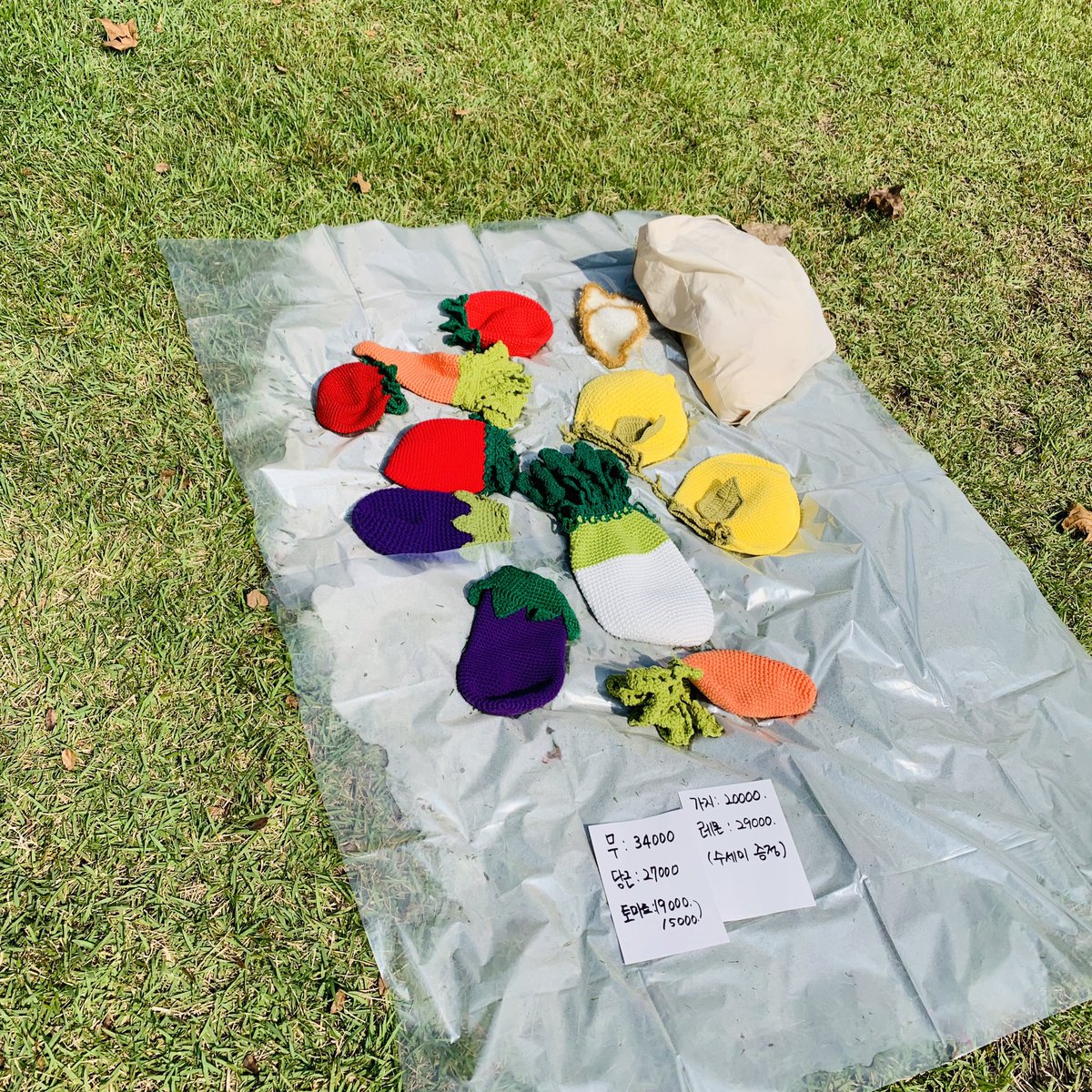 #치라_캠프아웃 장보러가신 녘님의 기여운 부쓰.....