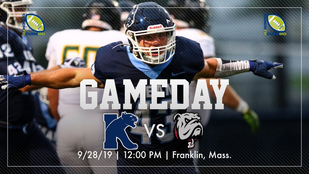 .@KUFootball212 GAMEDAY!!!

📊:bit.ly/2o1dpxA
📺:bit.ly/2k8fkyO

@NJACSports @WeAreAFCA @d3football @D3FBHuddle @DoubleGSports @DeanAthletics @CoachToCureMD  #TackleDuchenne #Go1and0 #StevenStrong