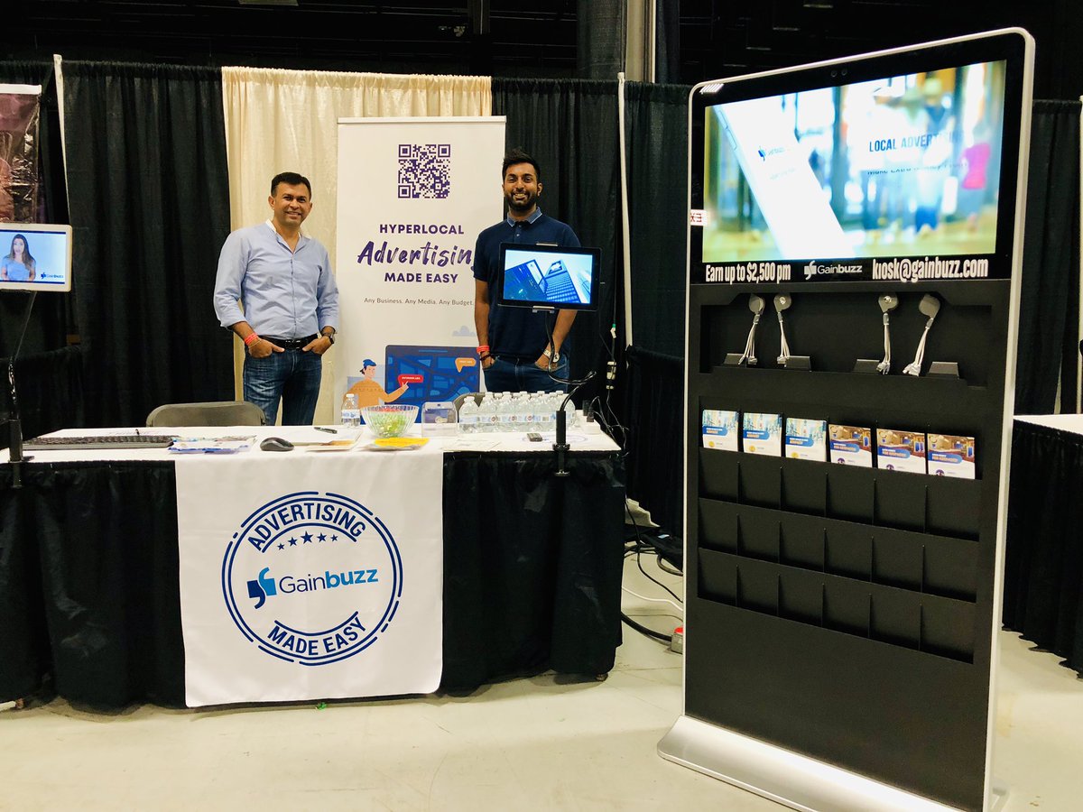 antala_rakesh's tweet photo. @gainbuzz team at NJ Convention Center @njcec - #hyperlocal advertising with few clicks - looking forward to a lot more action at #DisruptSF next week! https://t.co/Ka1asuSw8U
