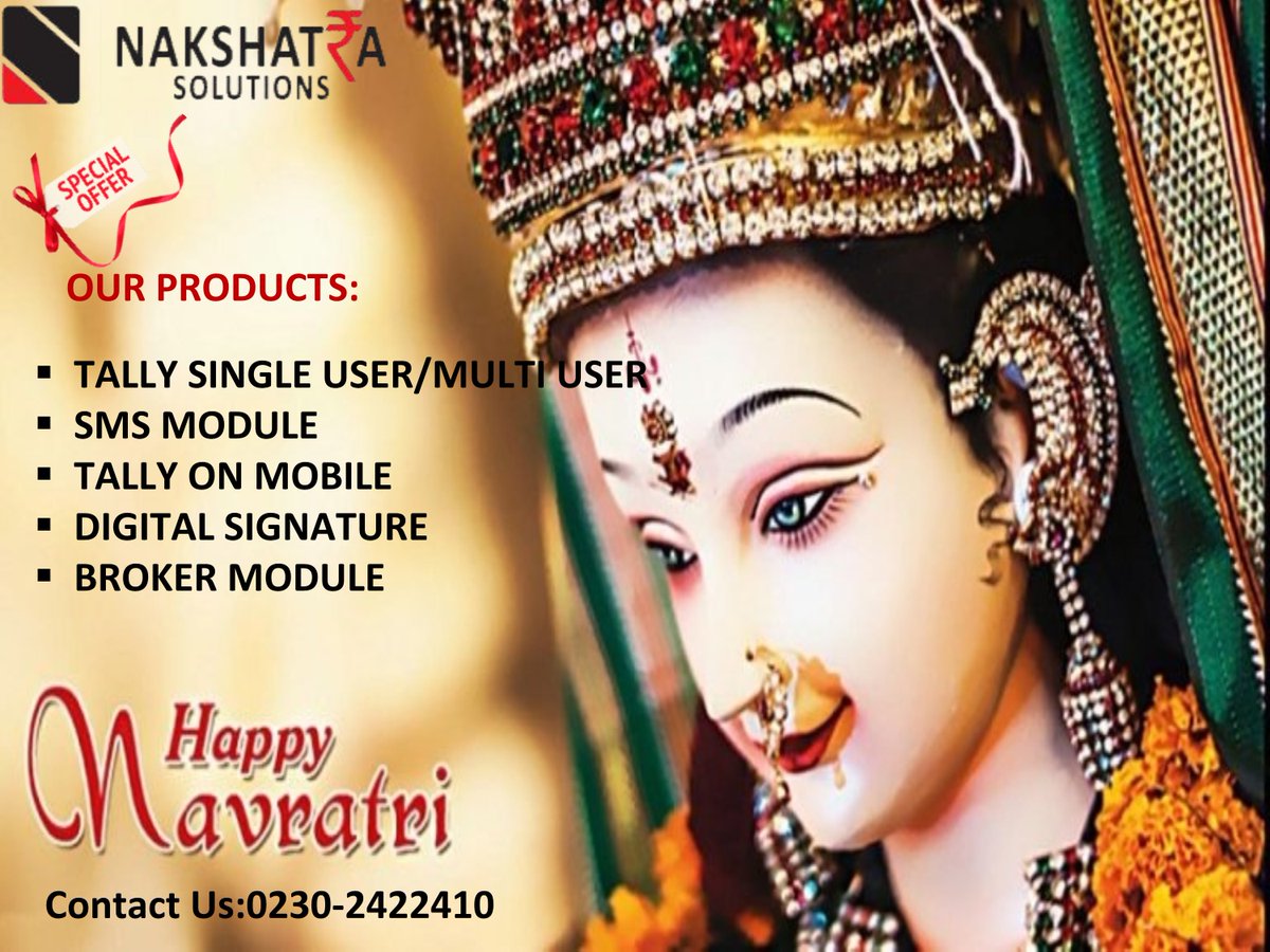Good Morning Everyone....!!!
Dear Customer,
May each and every night of Navratri bring more glory, more happiness and more success to you in all your future ventures….. Sending our best wishes for a prosperous Navratri festival to you and your loved ones.
HAPPY NAVRATRII!!!!