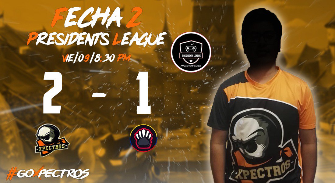 #REMONTADA🔥😊

Logramos una buena remontada frente a nuestros amigos de <a href="/ecuaroyal/">ECUAROYAL</a> por 2-1 (0-2/2-0/3-0)
Por la 2da fecha de la <a href="/PresidentsLeag1/">Presidents League</a>.
#GoXpectros

Destacados🎉:
🏅<a href="/SonixxGamerYT/">Sonixx</a>
🏅<a href="/Keshio_x3/">KESHIO</a>
🏅@ixxkevinxxiCR

MVP🏆:
🚘 @MagnetoCr

🗣 @Lokauz_CR