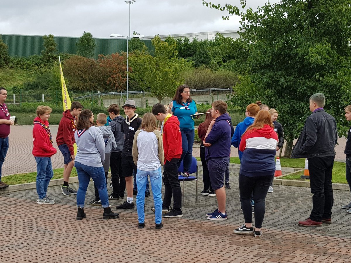 Enjoying my day running a Scouts speak up course for the East Midlands region. Teenagers are too tall I needed a chair to stand on!