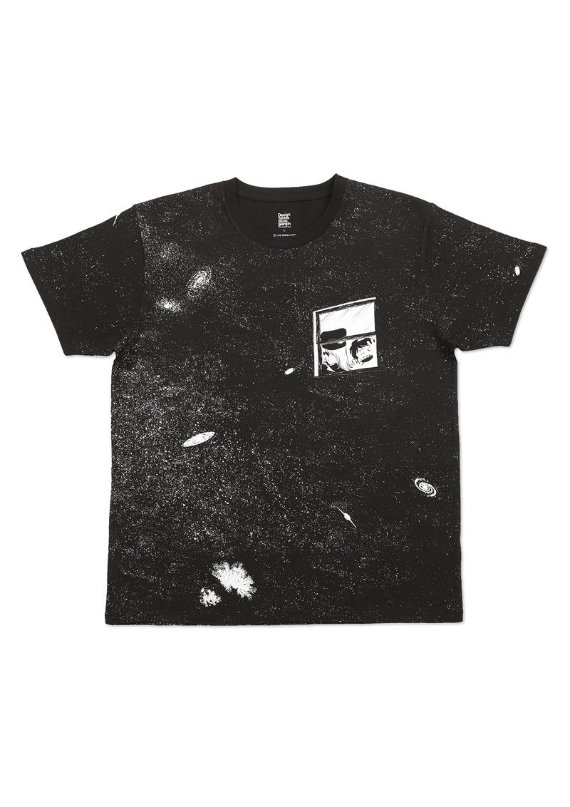 松本零士】宇宙空間を走る躍動的な「銀河鉄道999」Tシャツ、その車窓