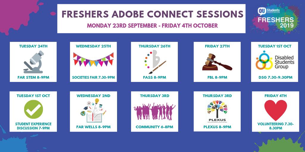 OUstudents's tweet photo. There are still plenty of sessions to get involved in during our second week of #OUFreshers2019! Get to know about us, our groups and other fellow #OUstudents 👋💬 https://t.co/Gk6LqHYCaw #newtoOU #backtoOU https://t.co/Gpzw3ByhyW