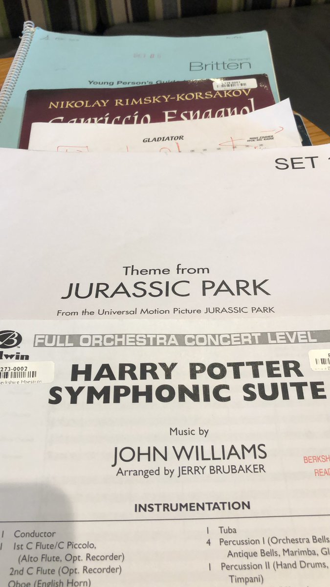 #byso tomorrow, let the show commence. Final prep for Reading Day. We will be welcoming the brilliant @PeteBHarrison to conduct in October <a href="/BYSOrchestra/">Berkshire Youth Symphony Orchestra</a> #teachingmusicchanginglives @BMaestros