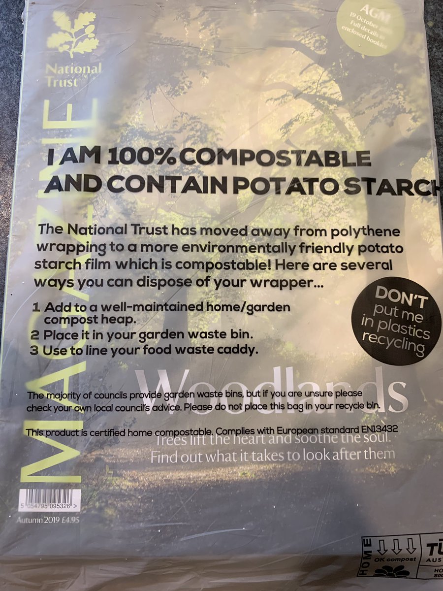 LessPlastique's tweet photo. RT @Livindeadgirl00: My @nationaltrust literature arrives in this ... if they can use this material surely everyone can @Tesco @asda @sainsburys @Morrisons @LidlGB @AldiUK #uselessplastic https://t.co/1t26gFwYkT