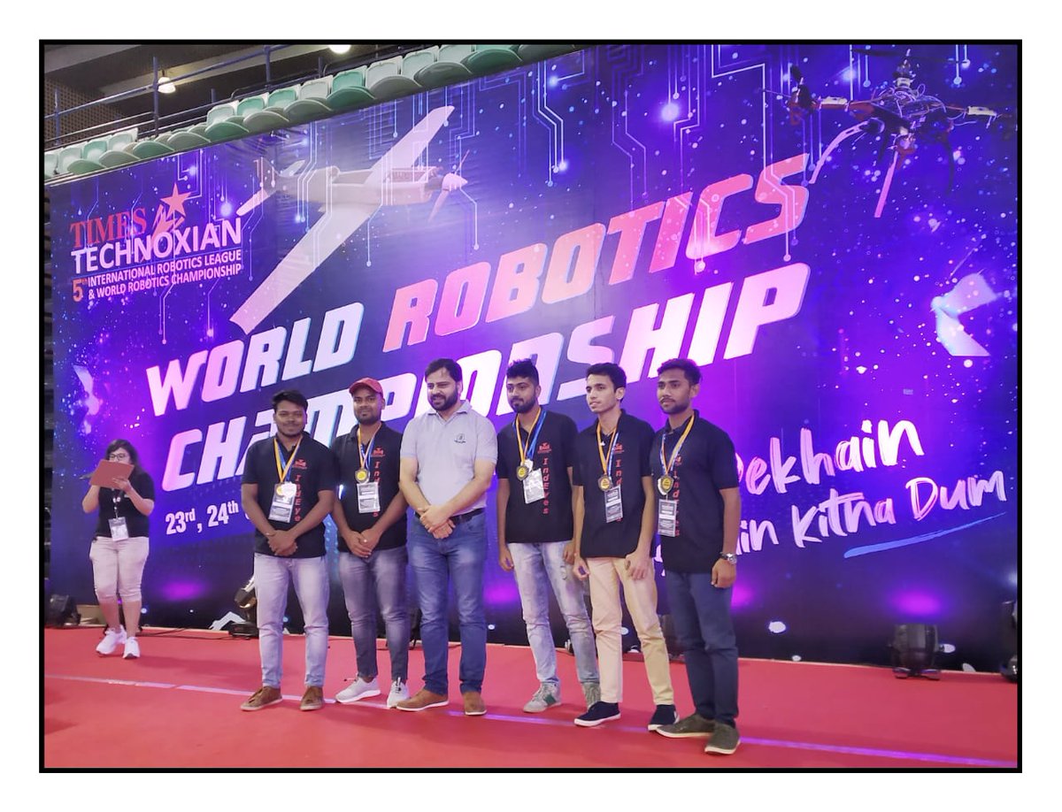 NRIGroupIndia's tweet photo. Finally my team #ESPERANZA was the winner in two categories.
We have secured the #2nd_Rank in #WORLD_ROBOTICS_CHAMPIONSHIP & #3rd_Rank in #INTERNATIONAL_ROBOTICS_LEAGUE
In this championship many countries participated like - "Bangladesh, Malaysia, Sri Lanka, Japan & Nepal" https://t.co/sb7aFy5kEV