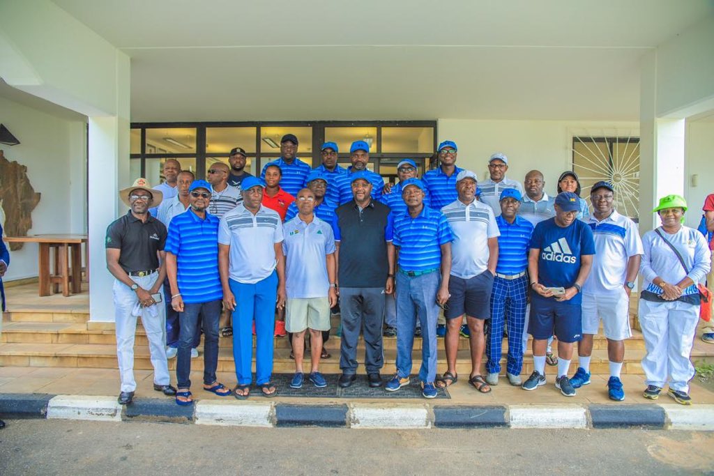 SundayDareSD's tweet photo. This morning I represented President Buhari at the Tee off of the Independence Golf Cup at the IBB International  Golf Club Abuja to mark our 59th anniversary. Like other sports, golf will also be encouraged. This administration will strive to uplift sports development. https://t.co/8W6mjPRuO4