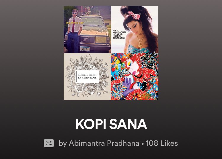 TabodoCoffee's tweet photo. Bukan cuma 4 itu saja, masih ada lagi loh. #tabodocoffeerecommendation#spotify https://t.co/saA3Hbtsu9