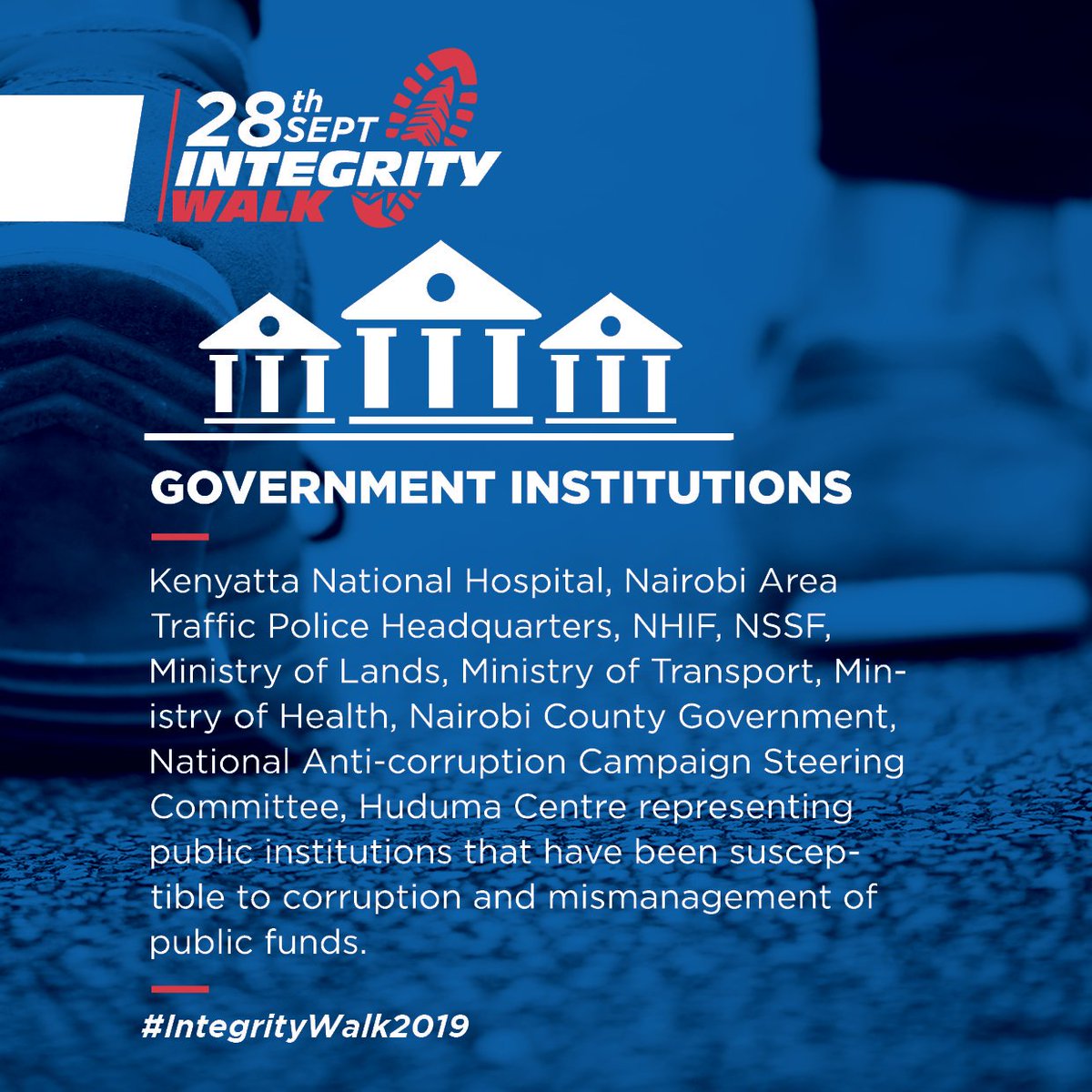 OsanoDavis's tweet photo. I walk for integrity. Now at my first stop Integrity Centre #IntegrityWalk2019 #AccesstoInfoDay https://t.co/tpTxnTZaNx