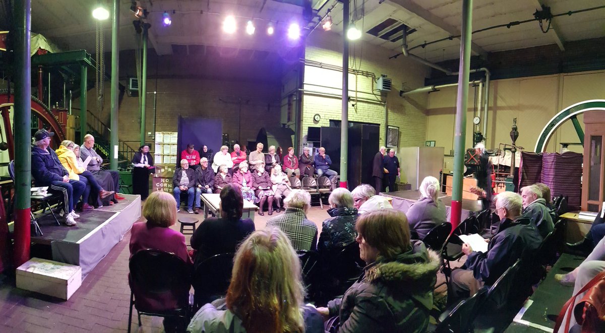 PamandPhil's tweet photo. Perhaps one of the last chances this bicentenary year to immerse in the events of #Peterloo: this evening @SteamMuseum #Newhey #Milnrow #Rochdale.
Well done to the writer-directors, cast, crew (esp the prompt!). Great venue!
@live_oldham @MCRHistFest @Peterloo2019 #Peterloo1819 https://t.co/adYUIgpmqO