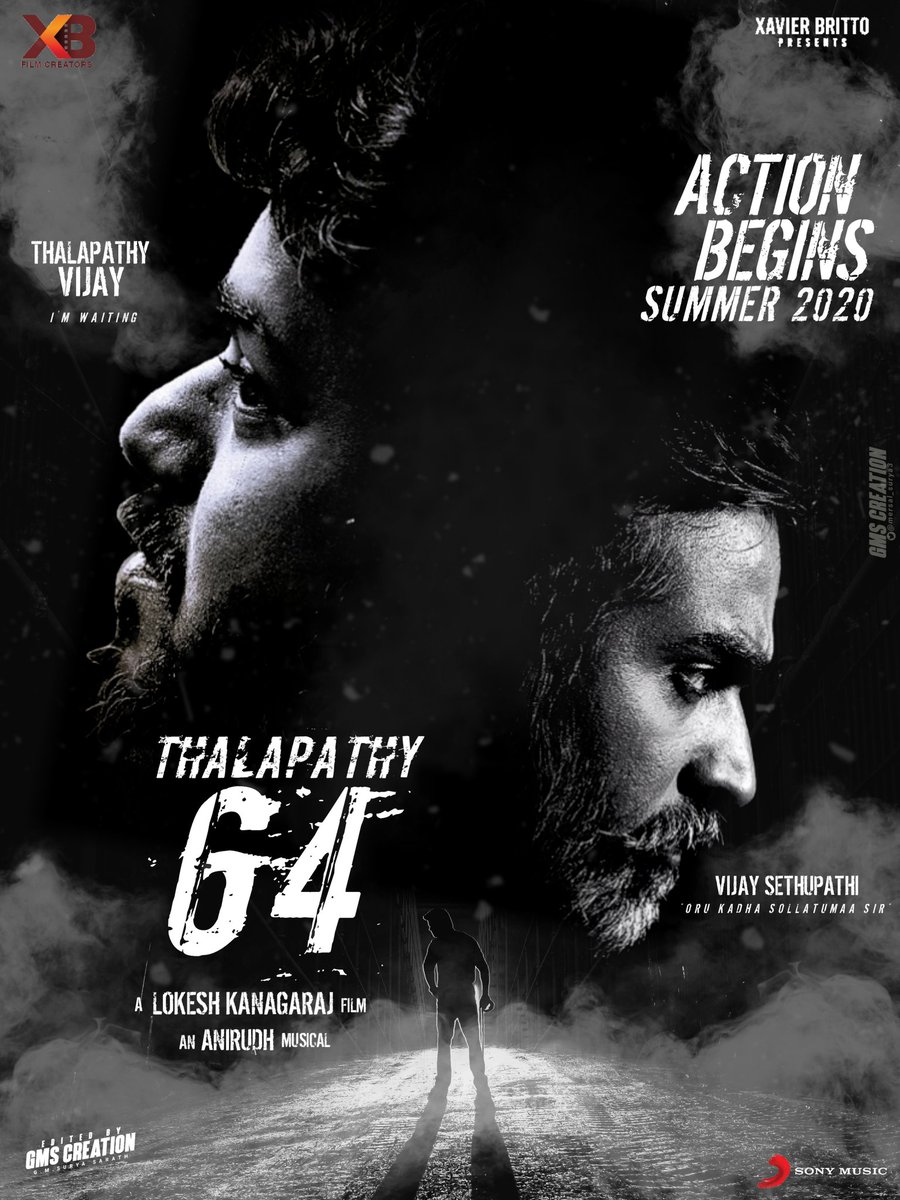 Surya_Sarath_Vj's tweet photo. #Thalapathy64 My Small #2 Design ❤️

ACTION BEGINS SUMMER 2020 🔥
@actorvijay @Dir_Lokesh @anirudhofficial @Vijay64FiIm @m_gajan @XBFilmCreators @xavierbrittoPF @tdt_designers @TVT_Offl

#ThalapathyVijay #Vijay64 #VijaySethupathy
#VijaySehupathi

HD Drive:https://t.co/Tmyrl74U8h https://t.co/jfApUAt2CE