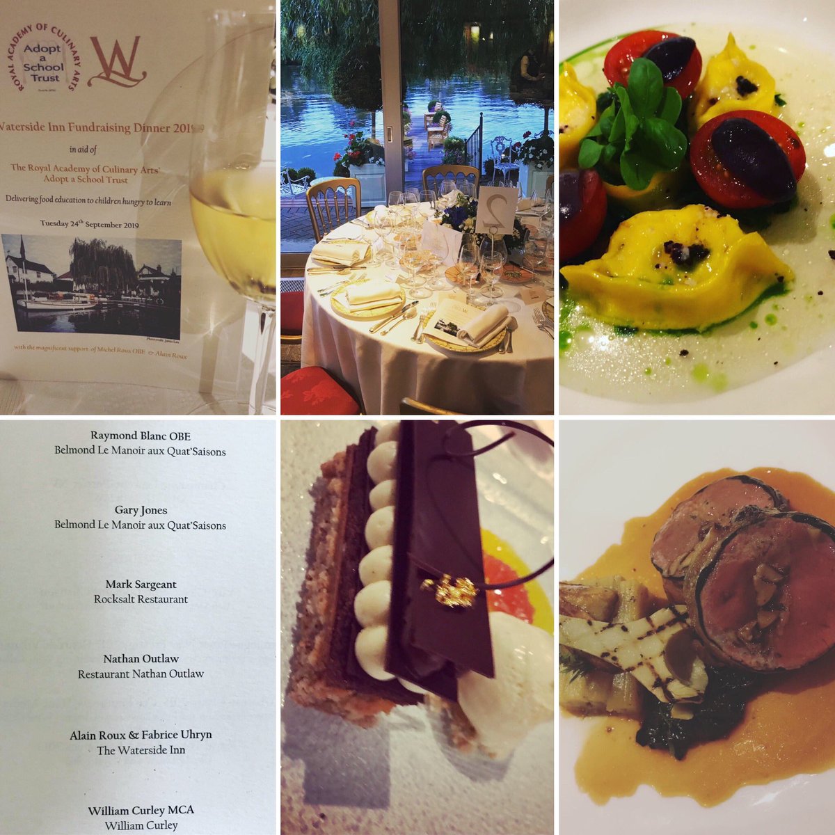 Still buzzing from the amazing <a href="/ChefsAdoptaSch/">Adopt a School</a> dinner at <a href="/RouxWaterside/">The Waterside Inn</a> on Tues just amazing and for such a great cause #chefs #michelinstars