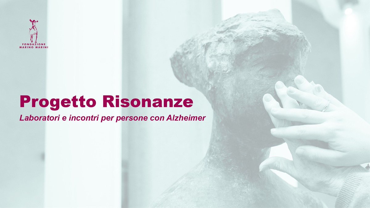 ❌ RISONANZE è un progetto culturale che coinvolge le persone con #Alzheimer e chi ne ha cura in attività artistiche e sensoriali

L’incontro è realizzato con il sostegno della <a href="/FondCaript/">Fondazione Caript</a> in collaborazione con @FondMusei
prenotazioni
☎️ 0573/30285
📧fmarini.eventi@gmail.com