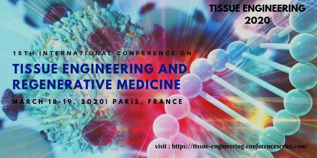 Hurry and be a part of #TissueEngineering2020 &amp; get a chance to interact with eminent speakers from all over the globe. Submit abstracts on #tissueengineering #regenerativemedicine #biomaterials #3dprinting #biomedicine #scaffolds #stemcells 
mail-tissueengineering@europemeet.com