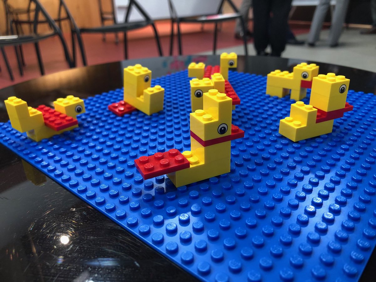 RHartCX's tweet image. Even with the same six bricks, no two teams will build the same duck. Goes to show the power of perception and collaboration. #designthinking #CX #design #UX #innovation
