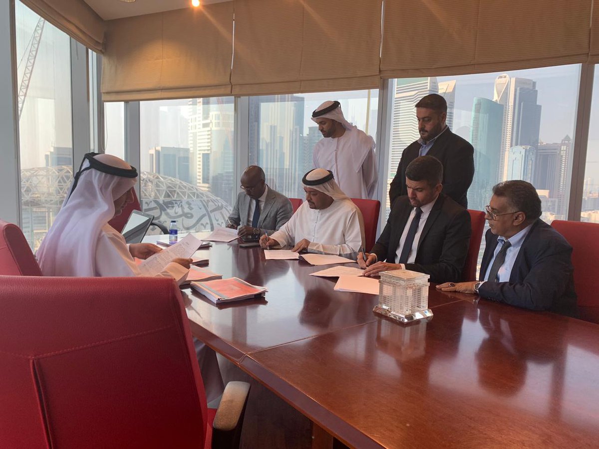 With Sheikh of Dubai Saeed Bin Jamal Al Maktoum and SJK Investment director Awad Salih we signed detailed $21 mil. contract for next minifootball stadiums in Africa. Thanks such projects we are expecting higher membership base of minifootball players under WMF.