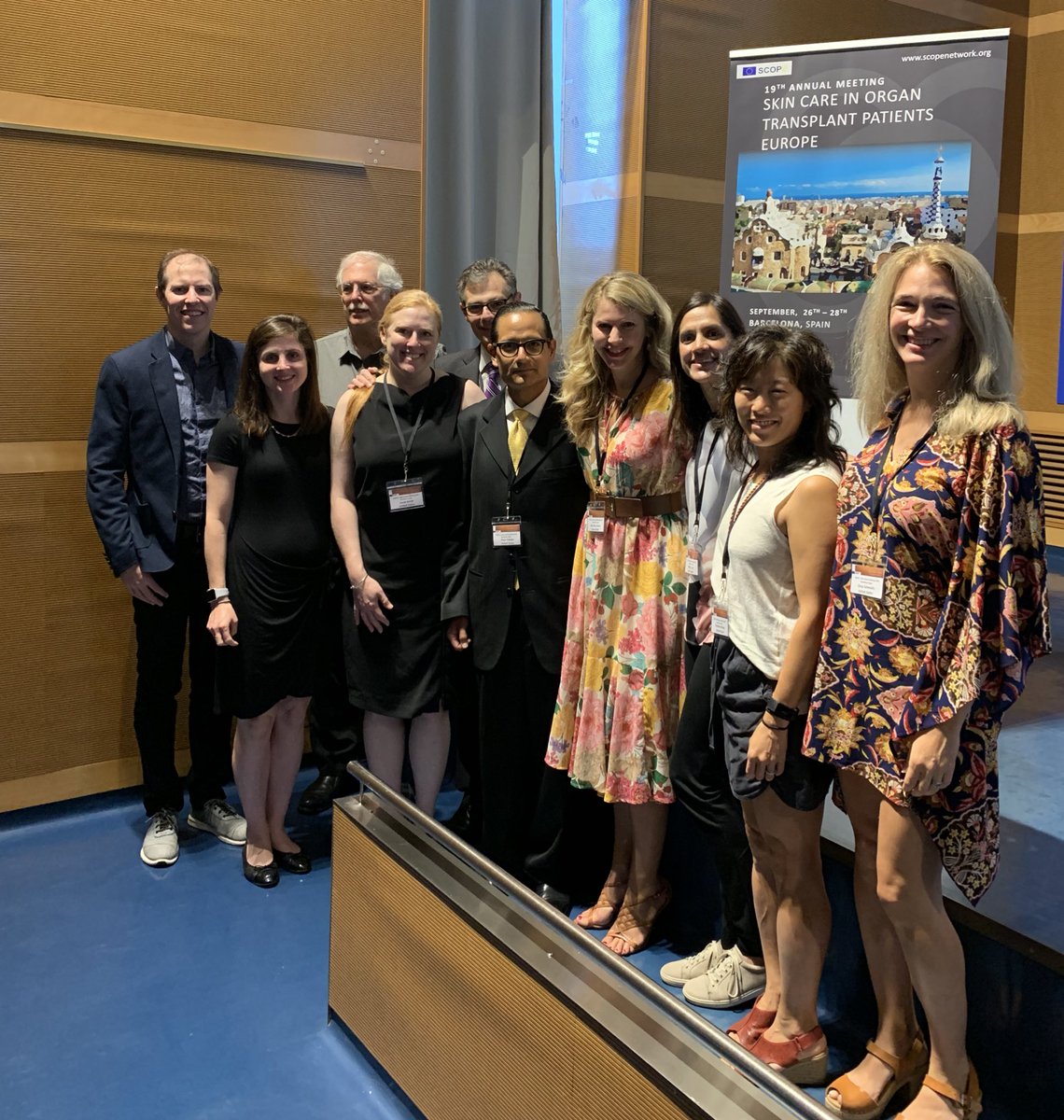 transplantskin's tweet photo. The American delegation to Skin Cancer in Organ Transplant Patients Europe 2019. https://t.co/cXZs6SwKns