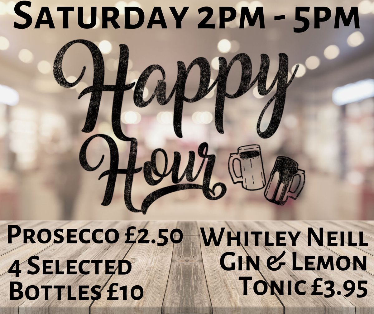 🍺🥂🍸SATURDAY OFFERS 🥃🍹🍾
🥂 Prosecco £2.50 a glass! 
🍋 Whitley Neill Dry Gin &amp; Lemon Tonic £3.95!
🍺 Sol, Bud &amp; Brewdog - 4 bottles for £10
#HappyHour #Wakefield #gintonic #prosecco #wakefieldtheatre #lobby1867 #saturdaysesh