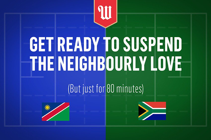 Windhoekbeer_NA's tweet photo. It’s on #RWC2019 #NAMvsRSA 100% Pure Gees https://t.co/cNQ2CgVEx9