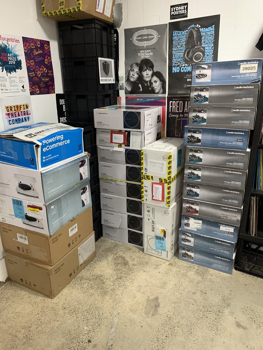 We have turntable leftovers from the record fair, now available in store until sold out.

Refurbished by the supplier and fully tested, all in working order. #turntable #vinyl