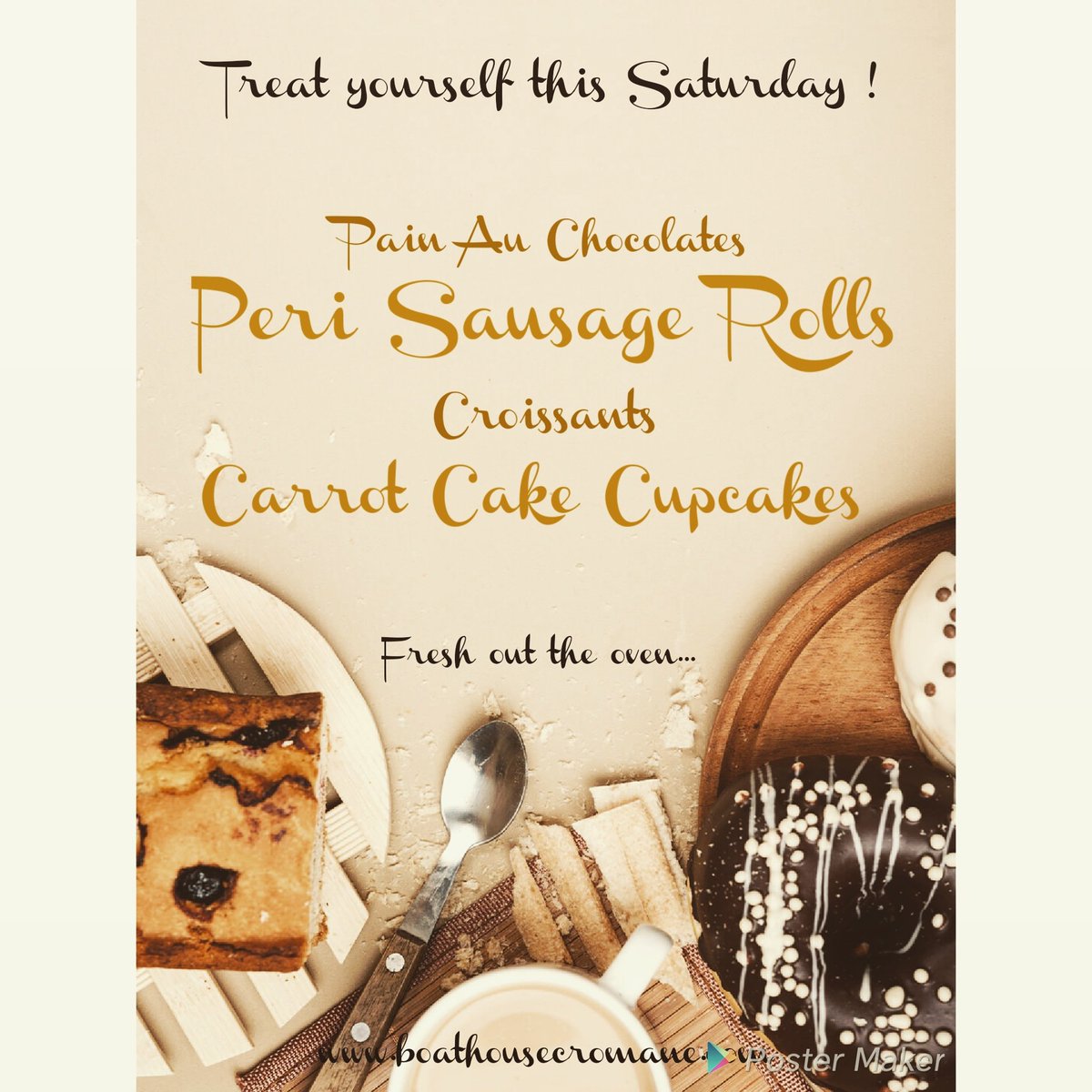 Take a Saturday stroll to the Boathouse for some tasty treats and barista coffee ! 

#helloweekend #wedeserveit #boathousecromane #freshbakes