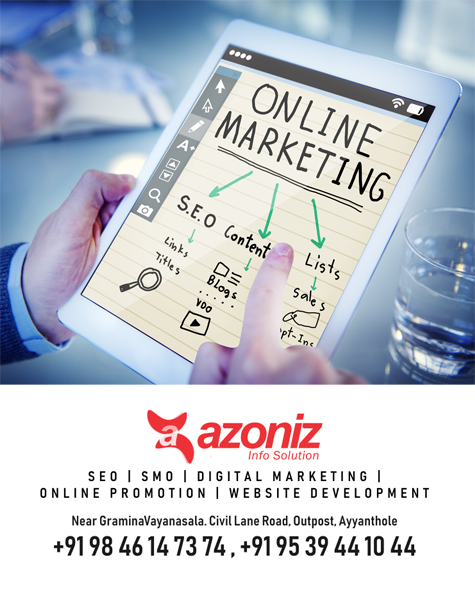 AzonizSolution's tweet photo. We provides a suite of services to help you grow your business. Our specialists.....read more at :https://t.co/BqwqCmEptM
#digitalmarketing
#searchengines
#seoservicesinthrissur
#seosolutioninthrissur https://t.co/LG0kFe3IUh