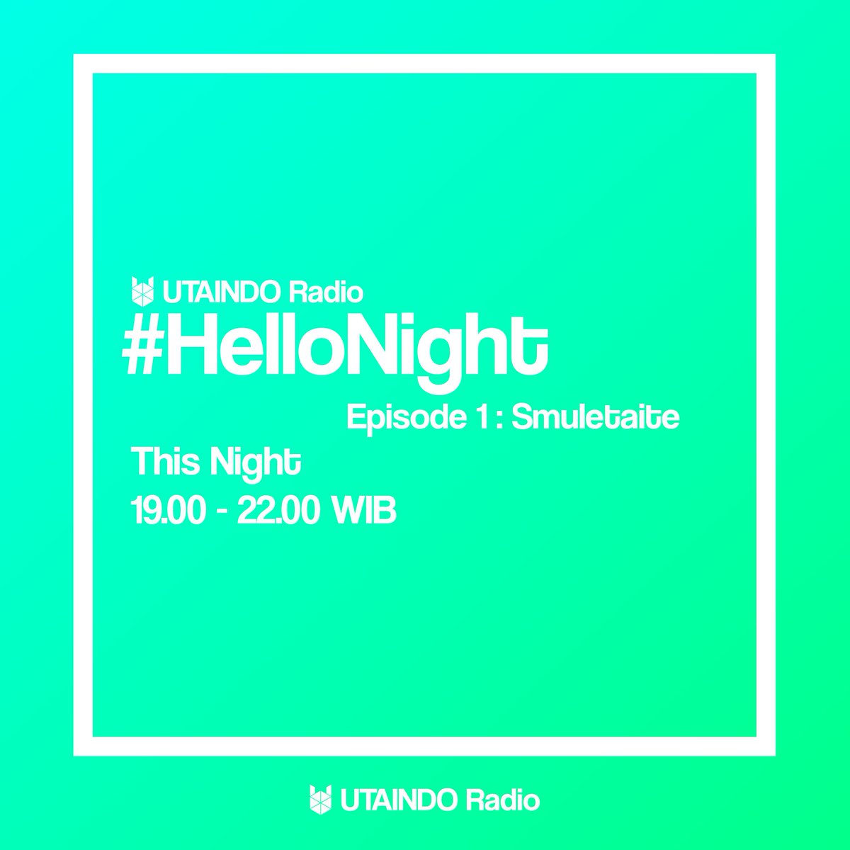 Halo! Utaindoradio malam ini akan siaran dengan teman teman kita dari SMULETAITE dong! Bareng Shiruman dan Kukki dan friends pukul 19:00 - 22:00 cuman di Utaindoradio.com so Stay Tuned ges!