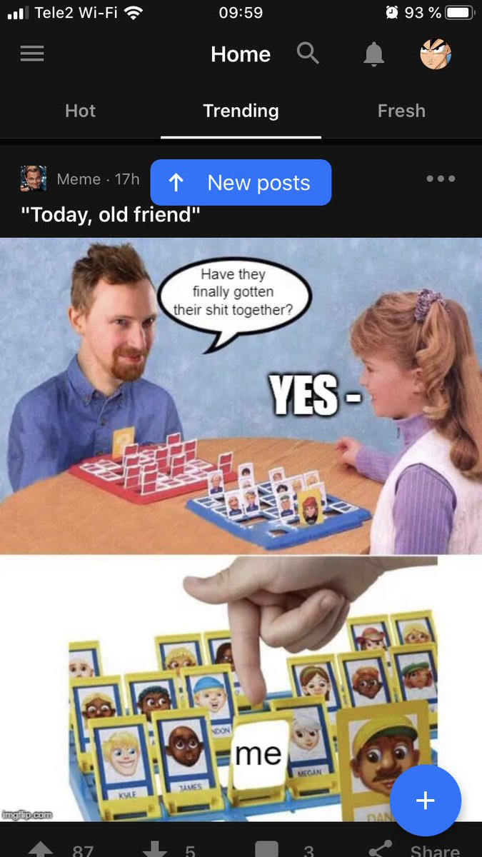 Kollar 9GAG som i vanlig ordning och en meme kommer upp med <a href="/tejbz/">Tobias Öjerfalk</a> på!