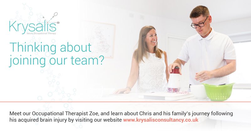 KrysalisNeuroOT's tweet photo. We are #recruiting nationwide and are keen to speak with clinicians who have experience of serious injury or illness, including #braininjury, spinal injury and neurological conditions. #OccupationalTherapist #NeuroSpecialist Call the team or visit here: https://t.co/AdwddXL3wT https://t.co/YFLpOVfC2c