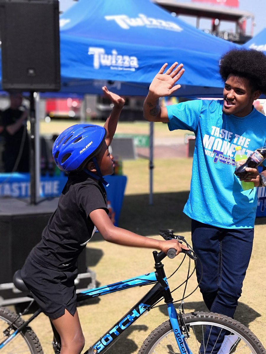 High five to all the kids who rode the Junior #trapNET2019 today! Enter today at registration until 12pm. <a href="/Twizza_ZA/">Twizza</a> #tastethemoment