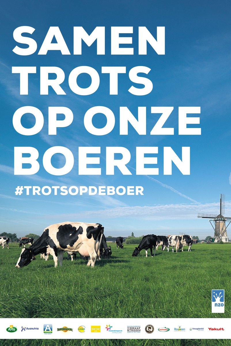 Vandaag plaatsen wij een advertentie in De Telegraaf omdat we trots zijn op onze boeren. #trotsopdeboer