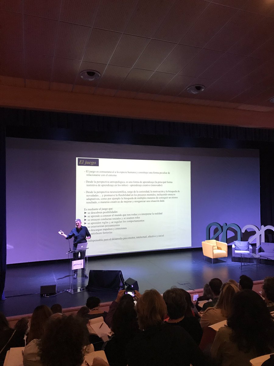 El juego debería ser el elemento transversal de cualquier aprendizaje <a href="/DavidBueno33/">David Bueno i Torrens</a> <a href="/CongresoENAP/">Congreso ENAP</a> <a href="/FundSanPatricio/">FundacionSanPatricio</a> #ENAP19