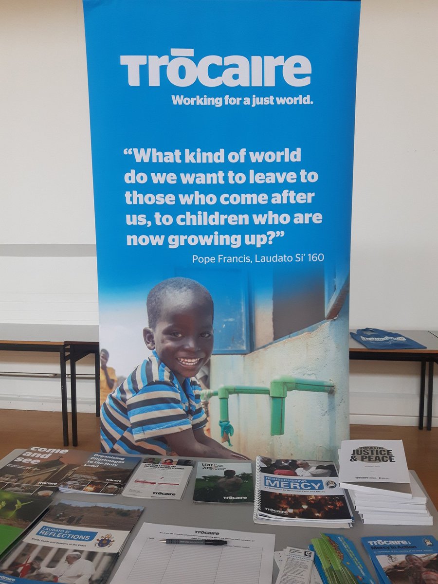 Janemellett's tweet photo. All set for #climateFestMayo in Castlebar this morning. A fantastic day of workshops and speakers planned. #climateaction @trocaire @LaudatoSi_IRE #SDGs https://t.co/vi2GZnuMGg