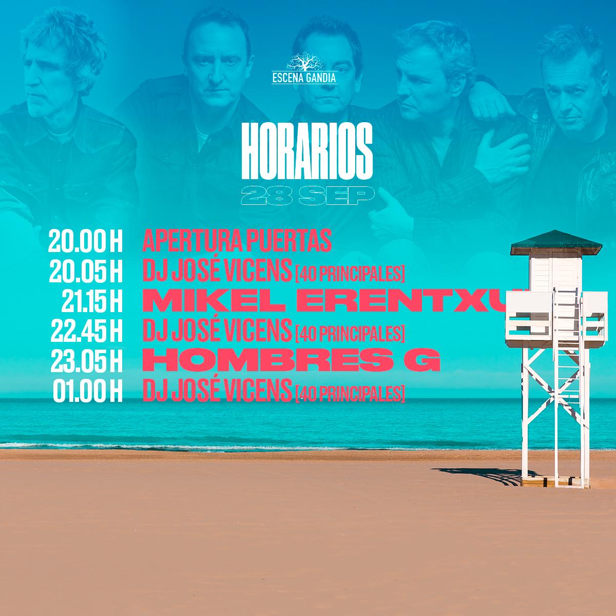 Y el día... llegó! 
Aquí tienes los horarios oficiales de una noche que pasará a la Historia. Ahora solo, disponte a disfrutar! #EscenaGandia