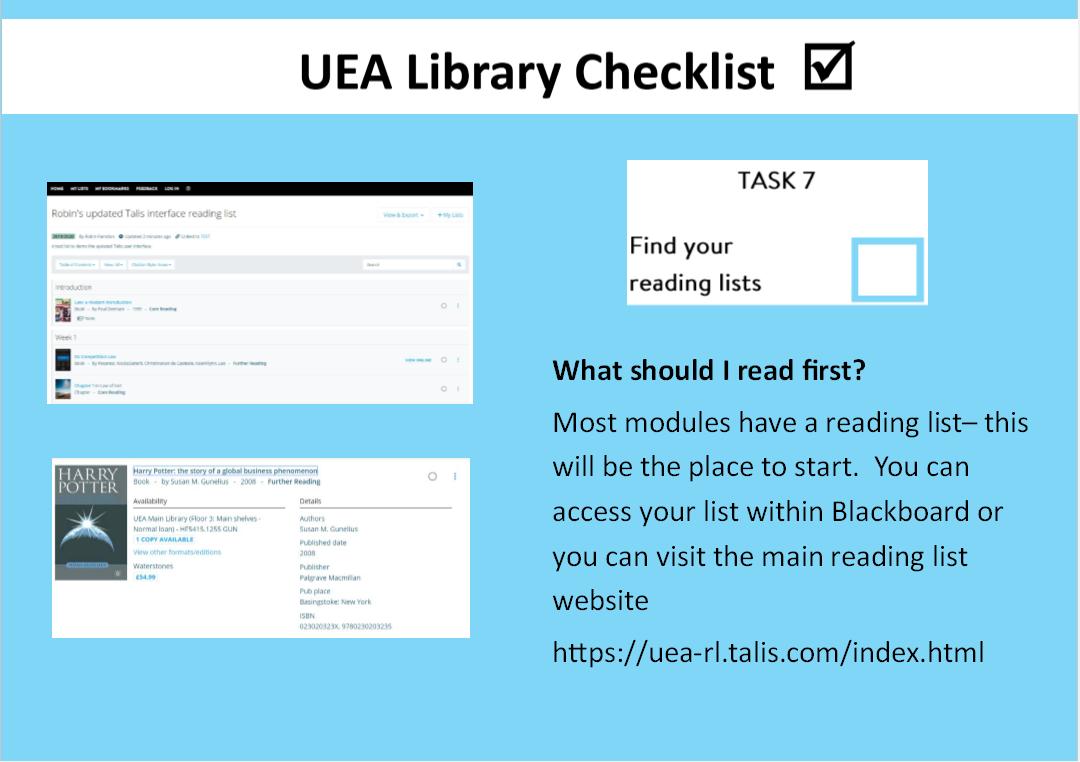 UEALibrary's tweet image. Using the Library - Task 7.  #UEALibraryChecklist #LibraryMascots #RequestReadReturn