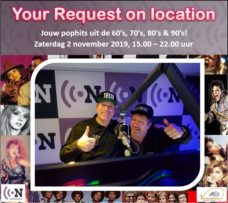 NewsInternetRad's tweet photo. Nog maar 5 weken... Back to the 60’s, 70’s, 80’s & 90’s! 2 november, 15.00-22.00 uur, Café-zaal Het Veehandelshuis. https://t.co/AVAITnAV5g #YourRequestOnLocation #YROL #newsinternetradio #veehandelshuis #prinsenbeek @AAHermans @AAMKuijpers @AntonPM @JackdeGreeuw @reinierwf https://t.co/HE6exyvquo