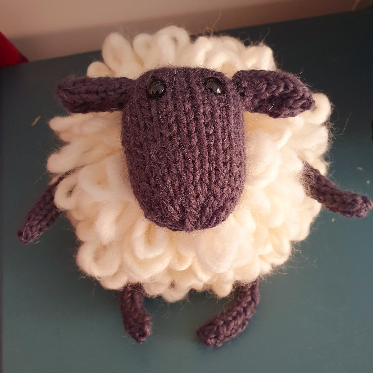 MBarnes_Hydro's tweet photo. Just finished this little guy in the knick of time for @PippaArnold6 @macmillancancer #CoffeeMorning 
🐑🧶#CommitToKnit #macmillancoffeemorning https://t.co/hLCFXLFklb